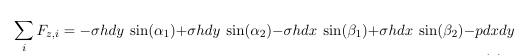 equation 1 of the derivation of the membrane equation of motion